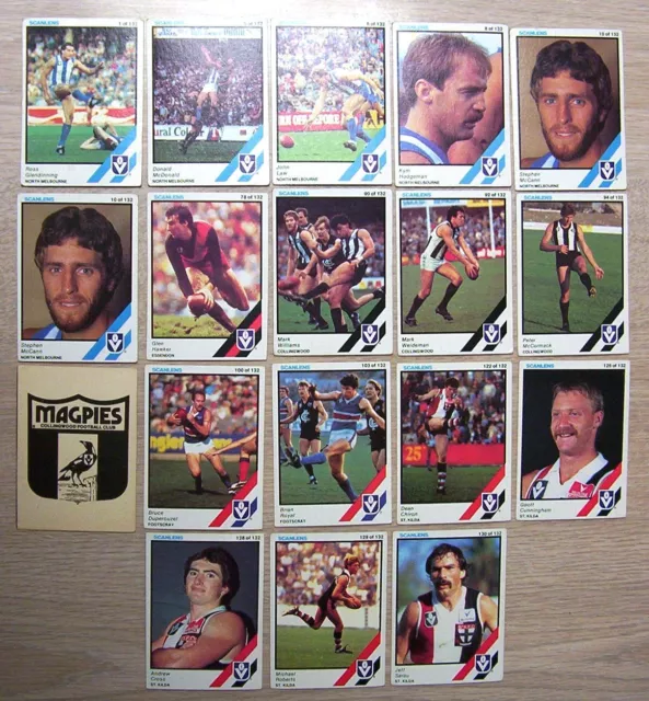 1984 Scanlens VFL AFL Football Cards -  You choose - Complete your set.