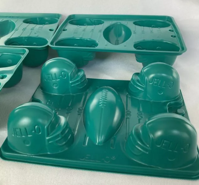 Juego de 4 cascos de fútbol americano Jigglers gelatina Krispy golosinas Tailgating
