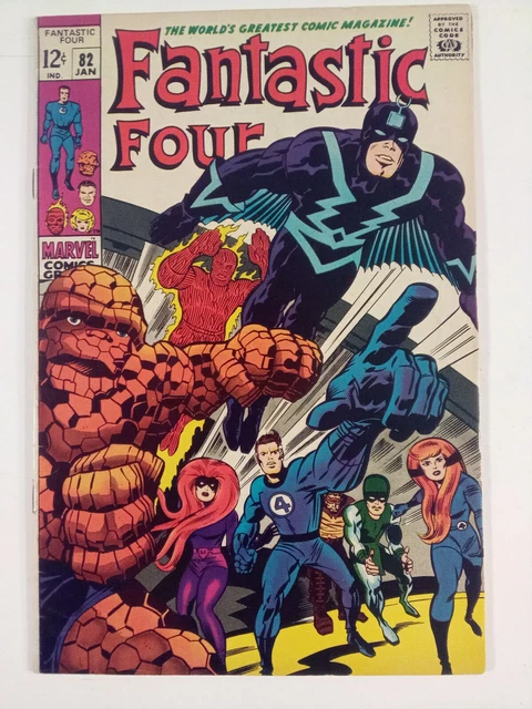 Marvel Fantastic Four #82 vol 1 1968 Inhumans 1st App Zorr Jack Kirby Stan Lee