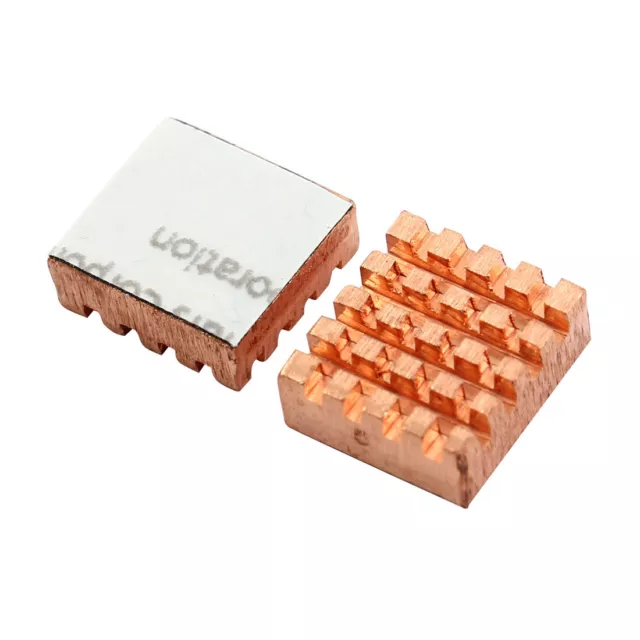 2 x Memory Copper Heat Sink for DDR DDR2 DDR3 RAM 12x13x5mm