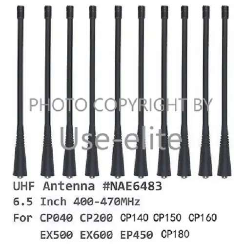 10x UHF Antenna suitable for CP200 EX500 EX600 EP450 Portable Radio