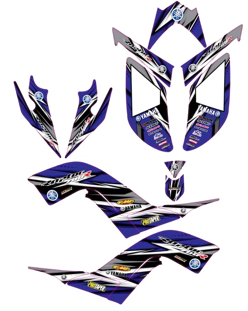 Fits Yamaha Raptor700 06-12 graphic kit stickers decals atvgraphics 2006 to 2012