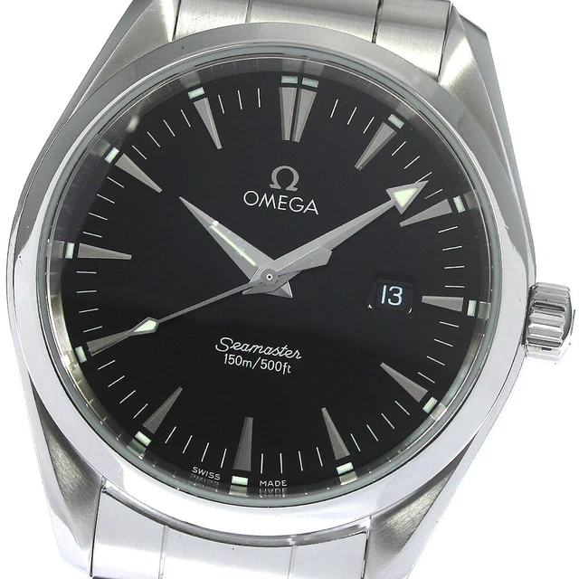 Orologio da uomo Omega Seamaster Aqua Terra 2517,50 Data Quadrante nero quarzo_780320
