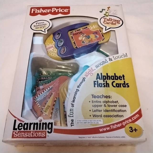 FISHER PRICE ELECTRONIC Alphabet Talking Flash Cards, Teach Alphabet