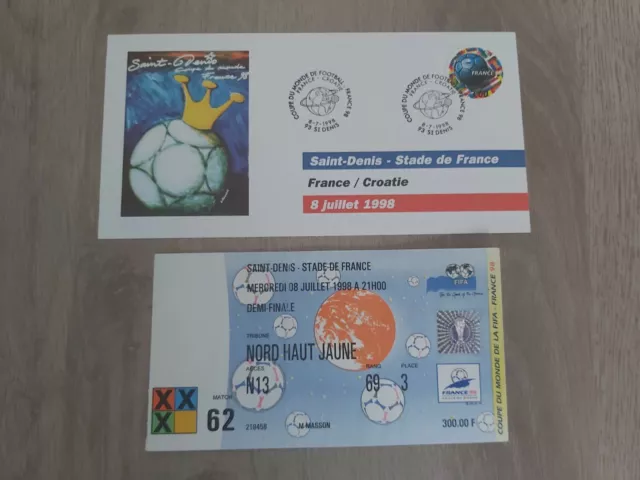 Ticket France - Croatie coupe du monde 1998