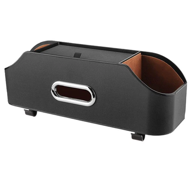 Car Seat Back Crevice Storage Box Auto Leather Organizer Gap Slit Filler Holder