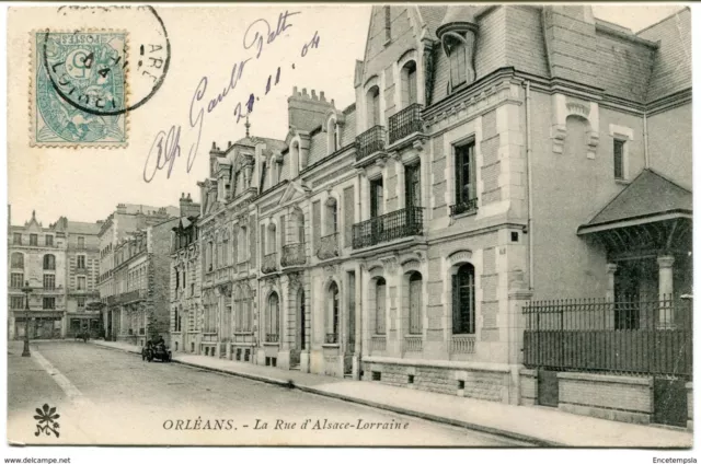 CPA - Carte postale -France - Orléan - La rue d'Alsace Lorraine - 1904 (CP685)