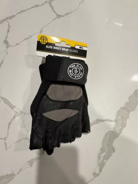 Gold Gym Elite Wrist Wrap Gloves