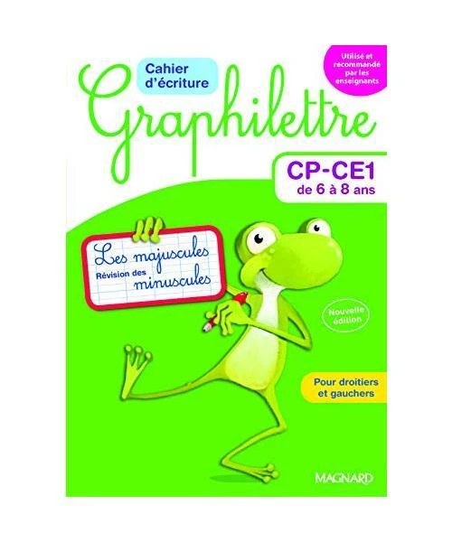 GRAPHILETTRE CP-CE1 6-8 ans: cahier d'ecriture Edition 2017, Claude ...