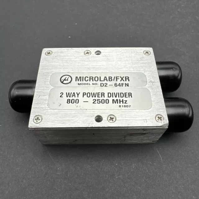 Microlab D2-64FN 2 Way Power Splitter 800-2500MHz N-F Connectors