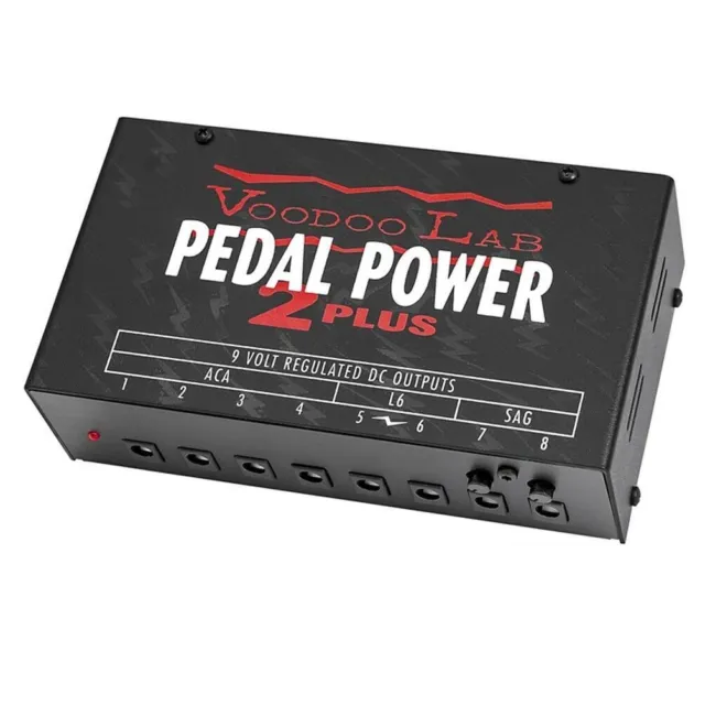 Voodoo Lab Pedal Power 2 Plus 9V 12V 18V 24V DC Effect Pedal Power Supply