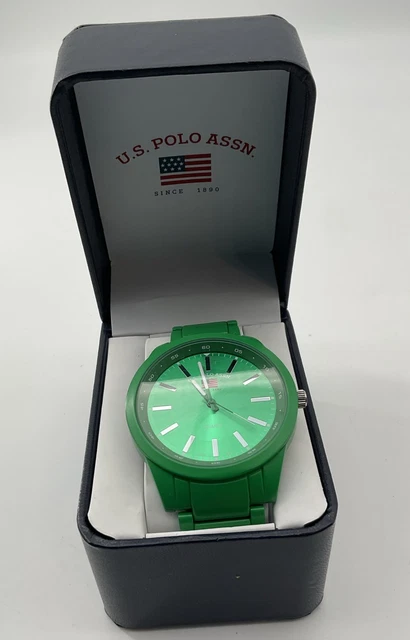 US POLO ASSN US9372JC Analog Digital Dial SS Case Black 