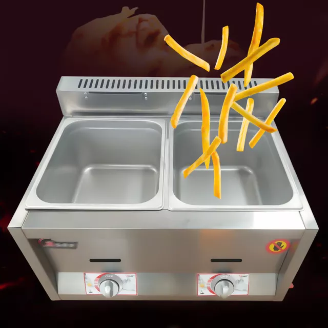 Commercial Gas Deep Fryer Propane Deep Fryer/Countertop Propane Gas Fryer