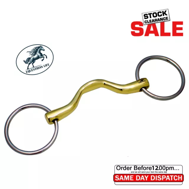 Loose Ring Mouth Ported Snaffle Bit Equestrian Life ltd®  Bits SAME DAY DISPATCH