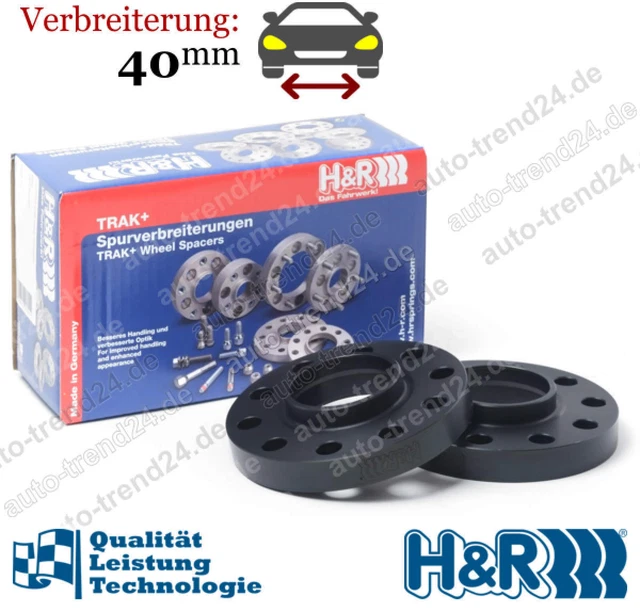 Spurplatten Schwarz 40mm/Achse U.a.: Mercedes-Benz M-Klasse W166 Bj