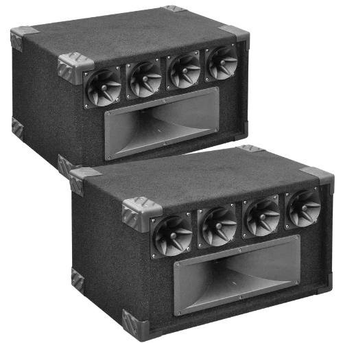 2 X Soundlab Tweeter Array 50W Black Piezo Top Box Speaker DJ Disco