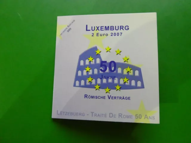 Luxemburg, 2 Euro, 2007, Römische Verträge, Blister