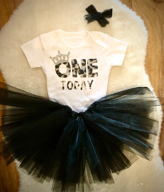Baby Girl First 1st Birthday Outfit Tutu Cake Smash Photo Shoot Party Dress  One