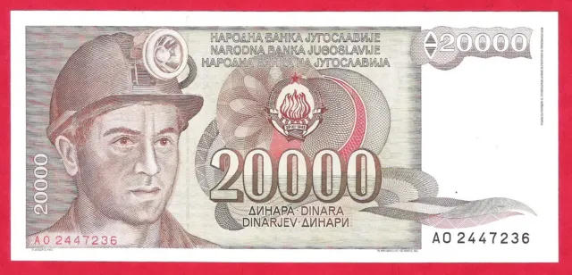 Yugoslavia, 20 000 dinars from 1987. P-95a, UNC