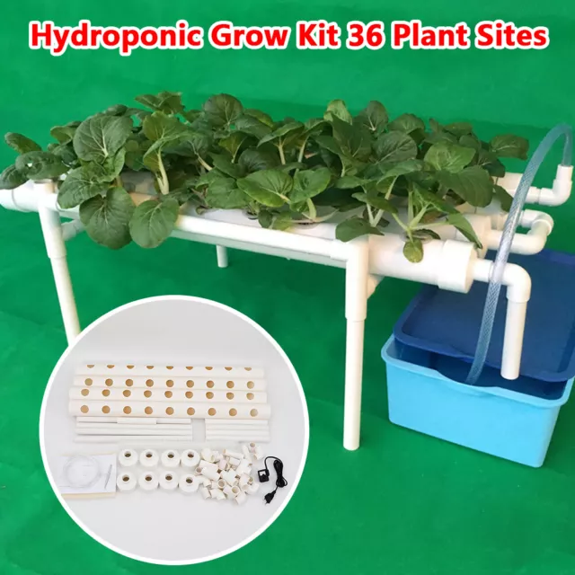 Hydrokultur Hydroponik Bewässerungssystem 36-Löcher Hydroponic Grow Kit Garten!