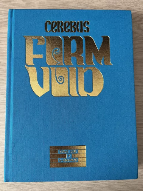 CEREBUS: FORM & VOID HC : #77/400 Signed by Dave Sim & Gerhard : Cover stain