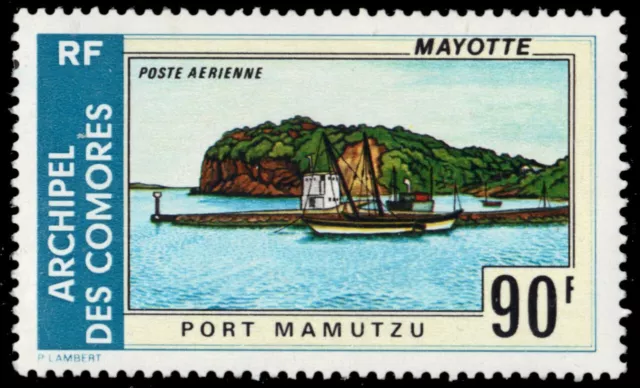 COMORO ISLANDS C64 - Views of Mayotte "Port Mamutzu" (pb85724)
