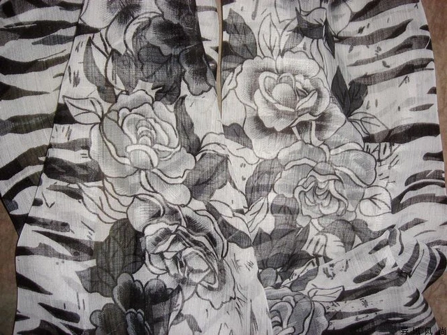 Écharpe Florale Orange En Lin – Dimensions 160x50cm, Motif Ethnique, Fabriquée En Chine, Neuf Sans étiquette
