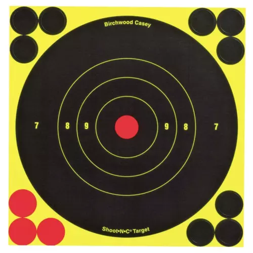 Birchwood Casey Shoot-N-C 6" Targets Self Adhesive Pack of 12