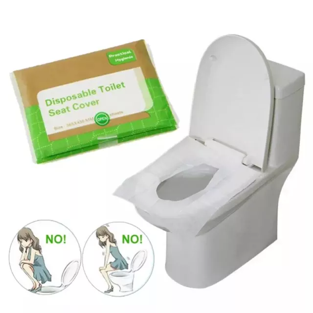 10Pcs Disposable Waterproof Toilet Seat Cover Mat Healthy Bathroom Toilet Cover