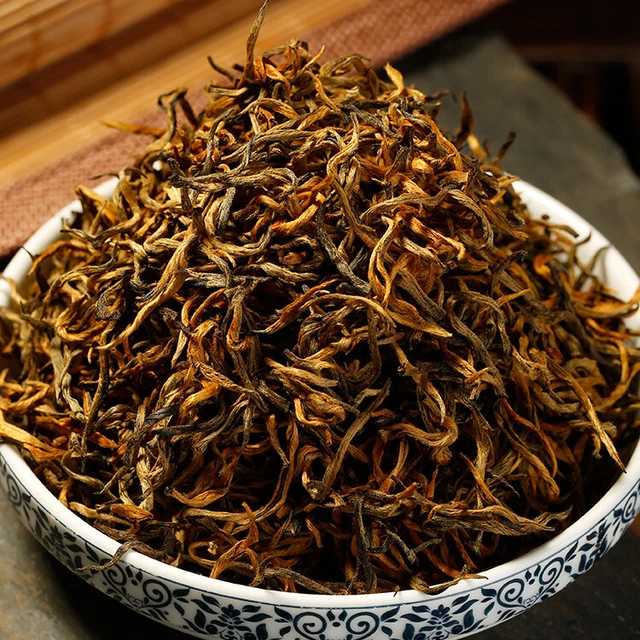 Yunnan Spring Tea Top Gold Wire Black Tea Red Single Bud Organic Dian Hong Tea