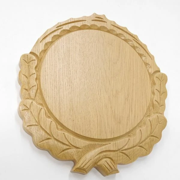 Placa de Jabalí Tallado Roble Claro AF16cm Tablero Keiler Gewaffbrett 3