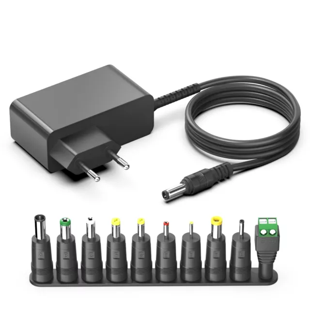 15V 2A/1A Netzteil Marshall Stockwell Lautsprecher mit 10 Stück Adapterspitzen