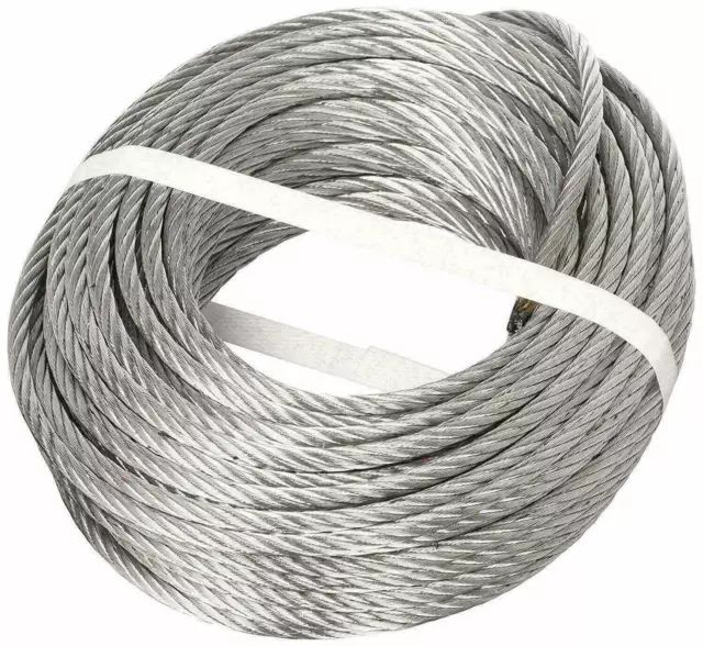 Seil Kommerziell Kabel Stahl Verzinkt 72 Drähte 25 MT 8MM 1200KG Flaschenzug 165