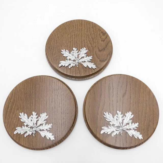 3 Xkeilerschild Tablero Keiler Redondo Braun Af 15cm 3 Hoja de Roble Portada 6