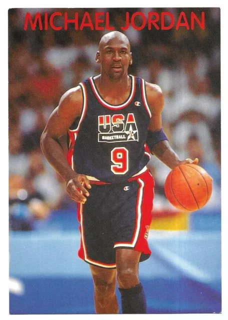 Rare / Postcard - Michael Jordan: Basketball Nba Usa Dream Team Postcard
