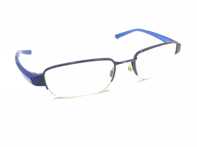 Nike Navy Dark Blue Half Rim Eyeglasses Frames 49-18 140 Designer Men Women