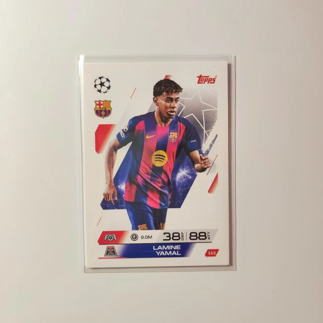 LAMINE YAMAL BARCELONA Topps Match Attax 2024 25 Diamant Bleu Bd Le2