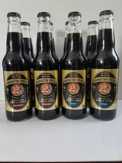 Manhattan Special Espresso Coffee Sodas (4 Regular & 4 Diet) - $39.99