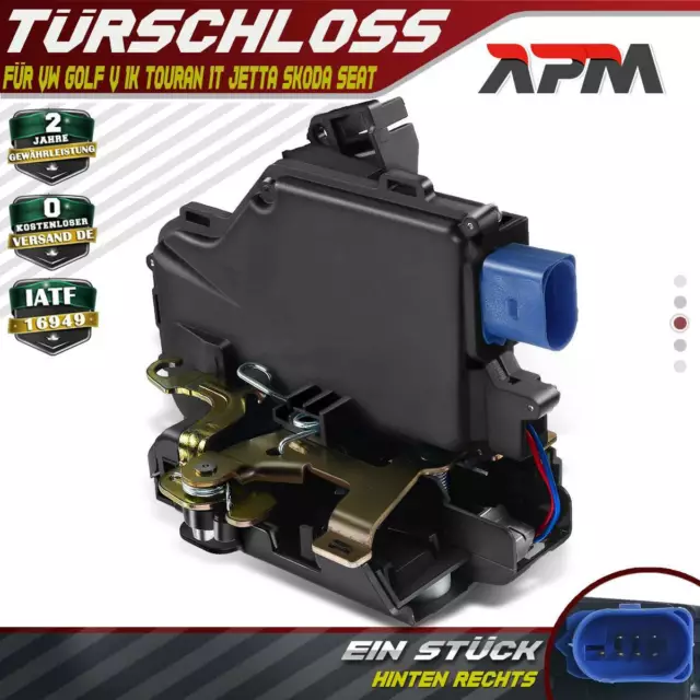 Türschloss Stellmotor Hinten Rechts für VW Golf V 5 4 Golf Plus Jetta 3 4 Touran