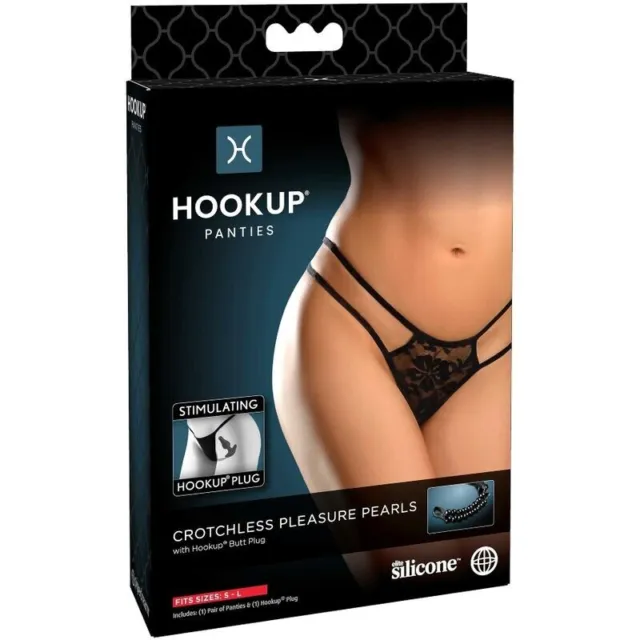 Hook Up Crothless Pleasure Pearl Taille Unique