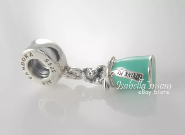 Disney ALICE'S MAGIC POTION authentique PANDORA * Bois-moi * Angle de charme 791897ENMX NEUF 2