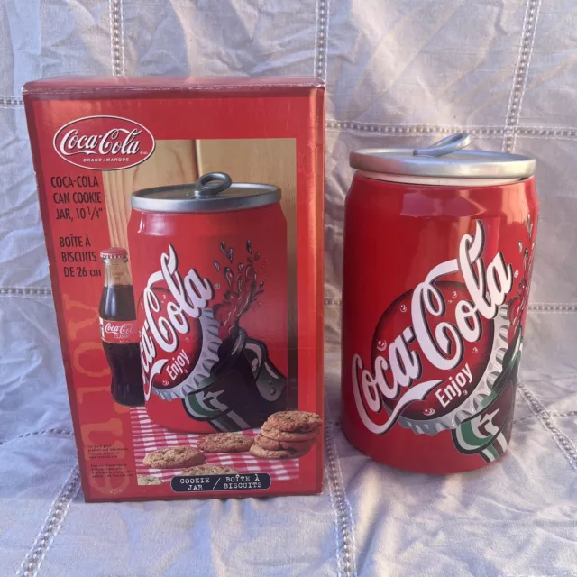 Coca Cola Cookie Jar Coke Soda Can Gibson Collectible Vintage 2001 VN 10 1/4"