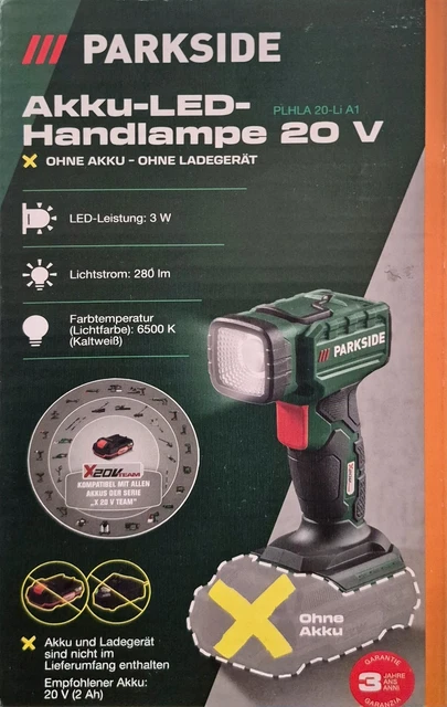 Fabelhafte Parkside Akku Lampe Ebenbild