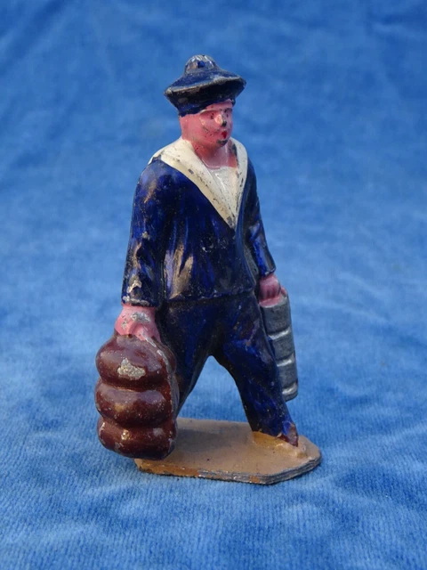 SOLDAT PLOMB CREUX GM / FIGURINE INDIEN AVEC ARC PAS QUIRALU