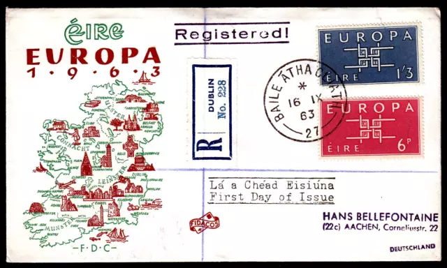 Irland 159-60 R-FDC, CEPT 1963