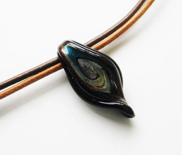 Glasanhänger Silberfolie Tropfen 15~16 x 26~30mm 2 Stück SERAJOSY