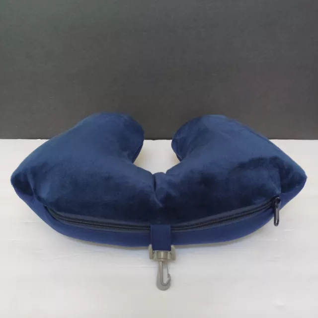 NWT - Samsonite 2-in-1 One Size, Magic Travel Pillow - Blue/Navy