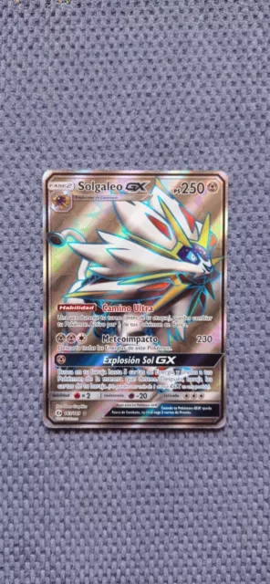 Carta Pokemon Solgaleo Gx Dourado Em Ingles +9 Gx Em Ingles