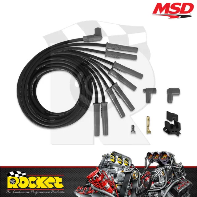 MSD Super Conductor Ignition Leads Universal V8 BLACK- MSD31183