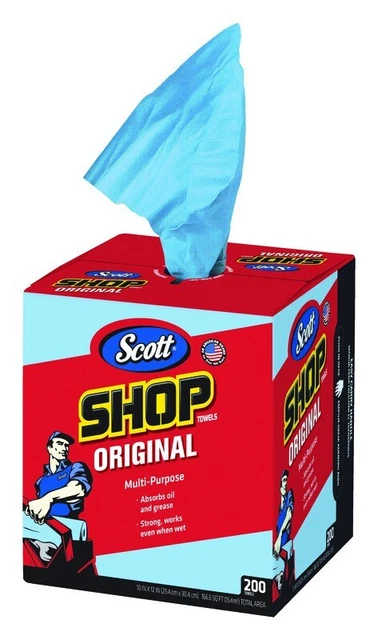 Scott Original Paper Shop Towels 12 in. W X 10 in. L 200 pk Blue Ultra Strong